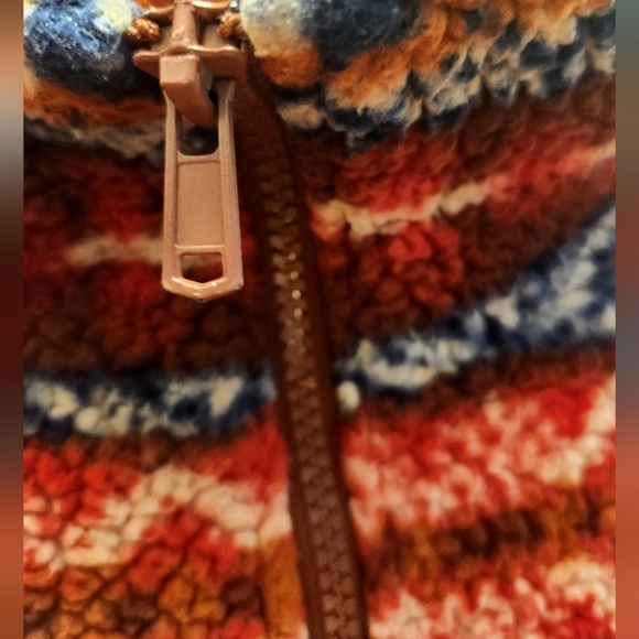 American Eagle Size XS, Sherpa, 1/4 Zip, Multicolor, Pullover, Sweater, Winter - Picture 4 of 8